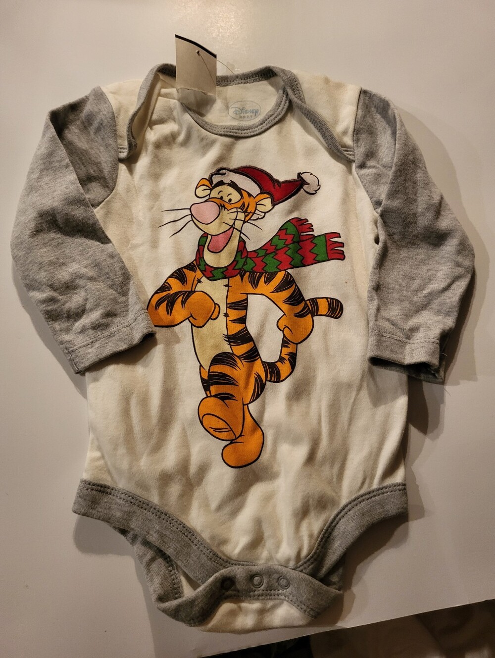 Disney Winnie The Pooh Tigger Christmas Onesie 3- 6 Months New